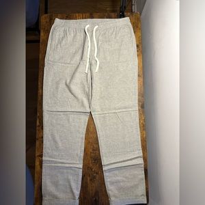 NEVER WORN - 2 pairs of J. Crew Linen Dock Pants - L - Blue & Grey